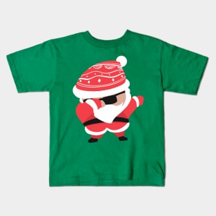 Dabbing Santa Christmas 2022 Kids T-Shirt